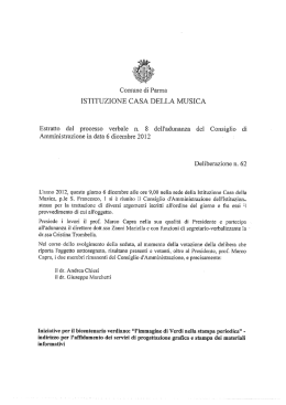 iSTITUZIONE CASA DELLA MUSICA