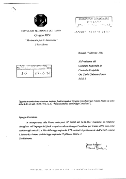 Movimento Per le Autonomie - Consiglio Regionale del Lazio