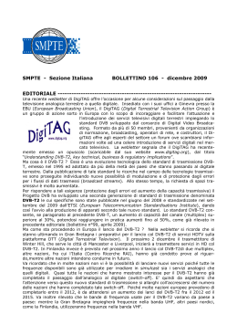 SMPTE - Sezione Italiana BOLLETTINO 106