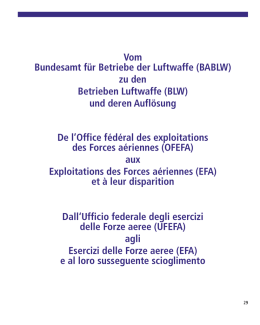 Vom Bundesamt f&uuml;r Betriebe der Luftwaffe (BABLW)