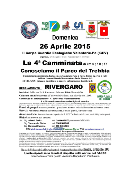 Conosciamo il Parco del Trebbia