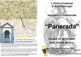 Panerada 24/4/2009 - Antica Credenza di Sant`Ambrogio