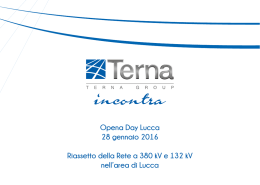 Opena Day Lucca 28 gennaio 2016 Riassetto della Rete a