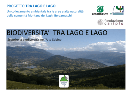 Corridoio Bodiversit&agrave; - Parco Gola del Tinazzo