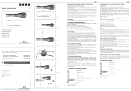 tomas&reg;-screw driver Gebrauchsanweisung