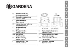 OM, Gardena, 1251, 1278, 9V, 24V, Valvola cordless, 2014-04