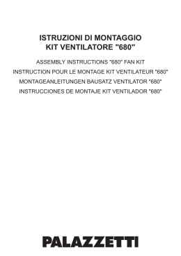 istruzioni di montaggio kit ventilatore "680"