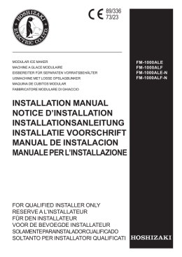 installation manual notice d`installation
