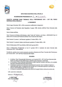 Outcome - Parco Nazionale della Majella