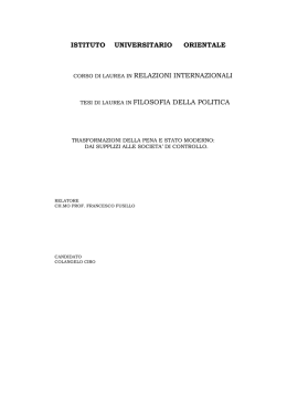 trasformazioni del sistema punitivo