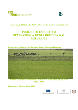 Operazioni a Regia Diretta - Operazione 4.1.3.8 "Museo Multimediale"