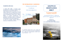Gruppo di Mindfulness Brochure - Istituto Italiano Mindfulness