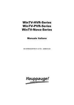 WinTV Manuale utente - Siti web cooperativi per le scuole
