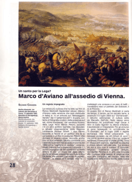 Marco d`Aviano all`assedio di Vienna.