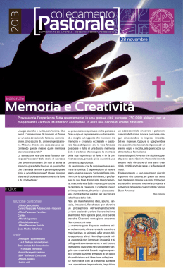 Memoria e Creativit&agrave; - Diocesi di Concordia