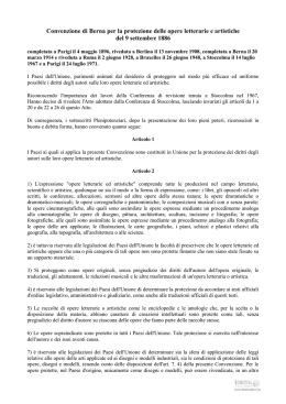 Convenzione di Berna per la protezione delle