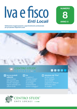 Iva e fisco n. 8 - Centro Studi Enti Locali