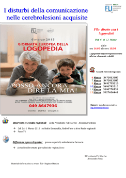 Filo diretto con i logopedisti