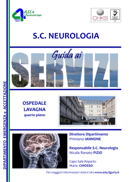sc neurologia - ASL 4 Chiavarese