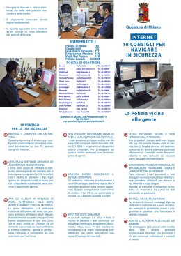 Internet - consigli per la navigazione sicura