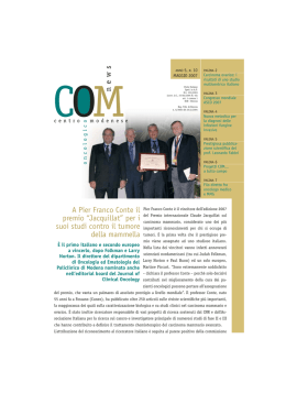 news A Pier Franco Conte il premio &ldquo;Jacquillat&rdquo; per i