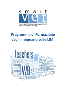 Il Programma di Formazione dei docenti