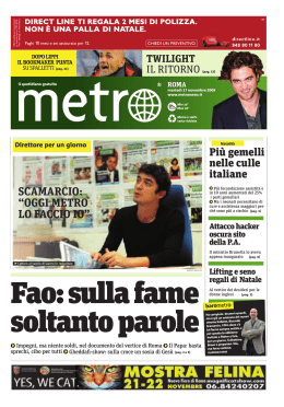 Metro Roma Martedì 17 11 2009 Riccardo