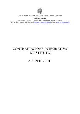 contratto 20102011 - Istituto Professionale Sandro Pertini per i