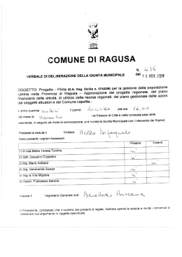 VERBALE su DELIBERAZIGNE BELLA GМUNTA mummvm