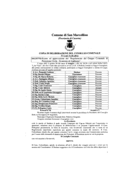 Sicurezza ed Ambiente. - Comune di San Marcellino