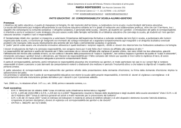 PATTO EDUCATIVO DI CORRESPONSABILITA` SCUOLA