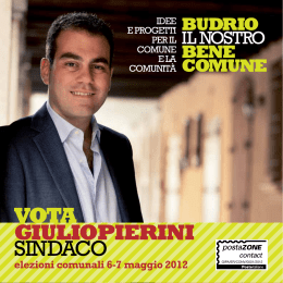 Programma Giulio Pierini Sindaco
