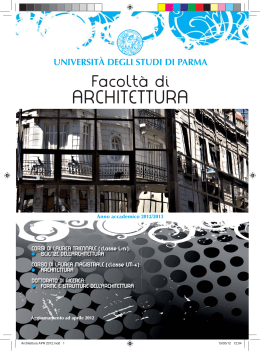 Architettura APR 2012.indd - Università degli Studi di Parma
