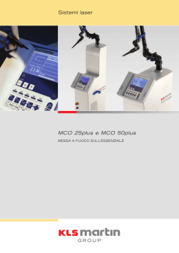 Sistemi laser MCO 25plus e MCO 50plus
