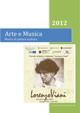 Scarica il libretto in formato PDF - Circolo artistico