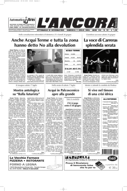 Numero 25 - L`ANCORA edicola