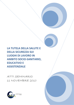 La tutela della salute e della sicurezza sui luoghi di lavoro in ambito