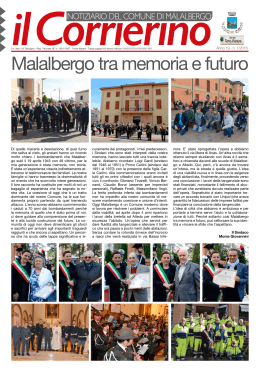 notiziario del Comune di Malalbergo (n. 1 del mese di Febbraio 2016).