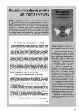 Una nota rivista atzniese presenta - Biblioteca Consorziale di Viterbo