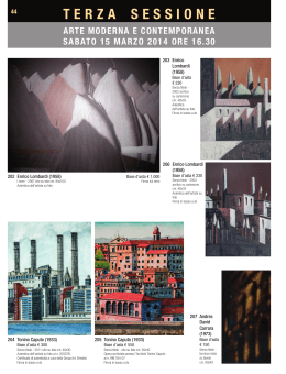 terza sessione - Artesegno Casa d`Aste