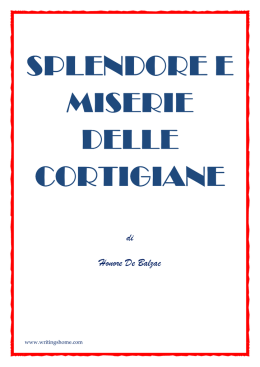 Splendore e miserie delle cortigiane