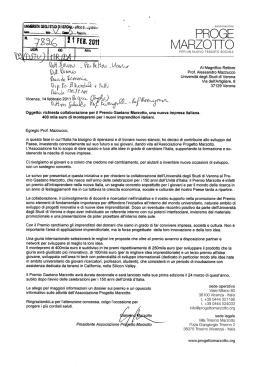 Premio Gaetano Marzotto (pdf, it, 136 KB, 2/24/11)