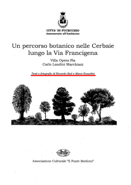 Un percorso botanico nelle Cerbaie