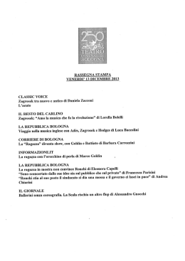 rassegna stampa venerdi` 13 dicembre 2013 classic voice