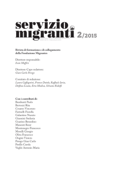 Servizio Migranti 2/15 - Chiesa Cattolica Italiana