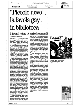 Piccolo uovo, favola gay in biblioteca