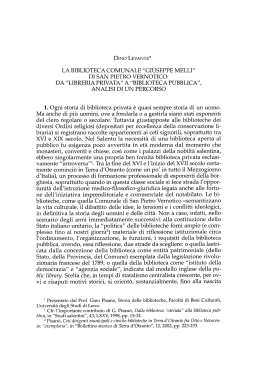 Dino Levante, Biblioteca Giuseppe Melli
