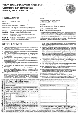 DATA 5 APRILE 2014 PARTENZA istituto Suore