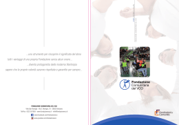 Rapporto Annuale 2012 - Fondazione Comunitaria del VCO