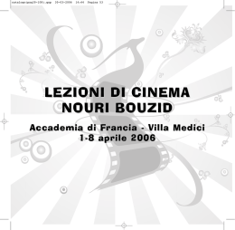 lezioni di cinema nouri bouzid